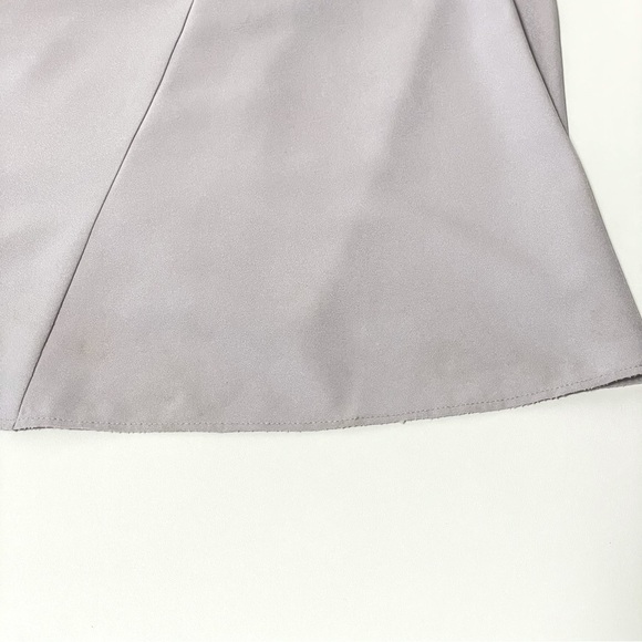 Amsale Taryn Ballerina Neck Racer Back Gown Dove Grey / Lilac 4 - Picture 14 of 16